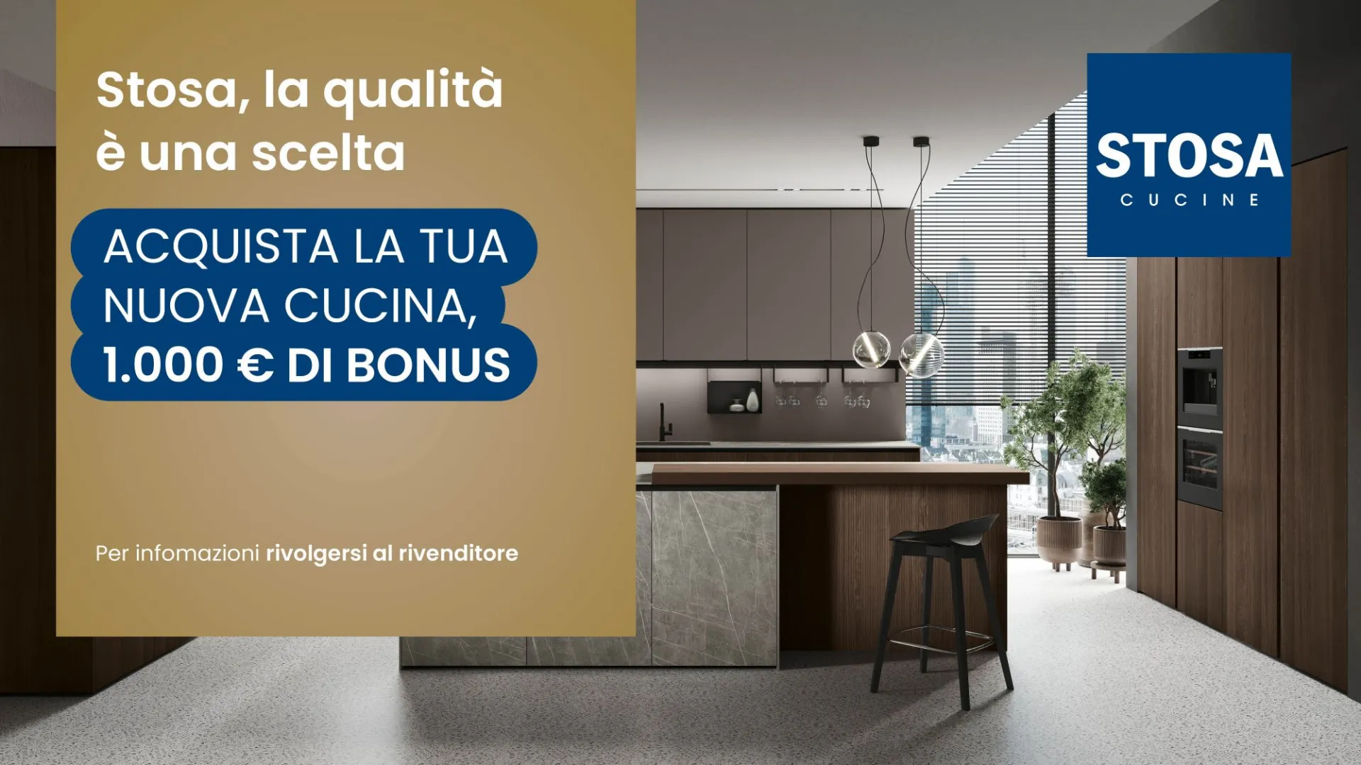  Acquista la tua nuova cucina, 1.000 € di bonus